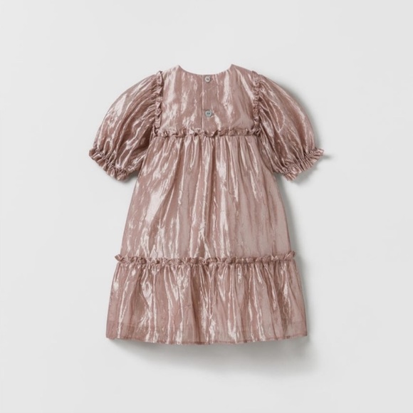 Zara shimmery structured striped dress - Picture 4 of 5
